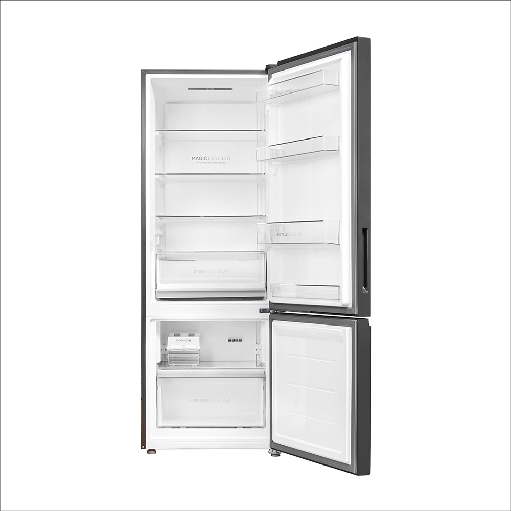 Haier 325L 3 Star Brushline Silver Bottom Mount Refrigerator